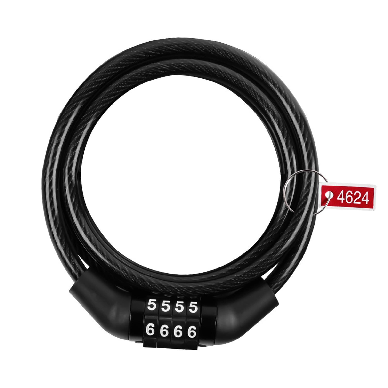 Lock Cable  4 Digit Resettable Bike Lock Cable