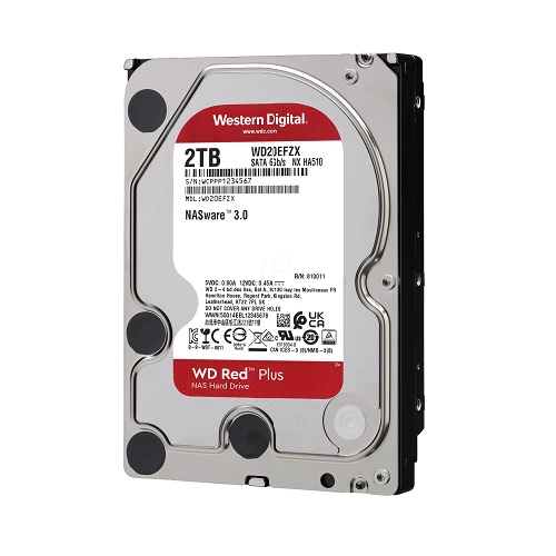 Ổ cứng HDD WD Red Plus 2TB 3.5 inch SATA III  - WD20EFZX - Hàng Chính Hãng