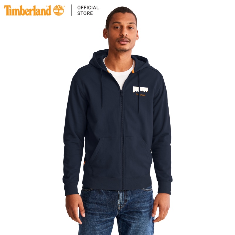 Original Áo Hoodie Nam Timberland Graphic Hoodie Dark Sapphire TB0A27BZ44