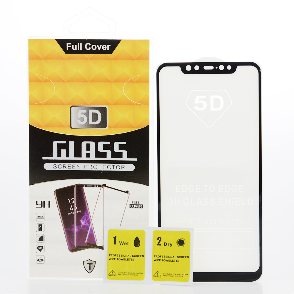 Kính Cường Lực cho Xiaomi Mi 8 - Full màn hình - Màu đen - Hàng Chính Hãng