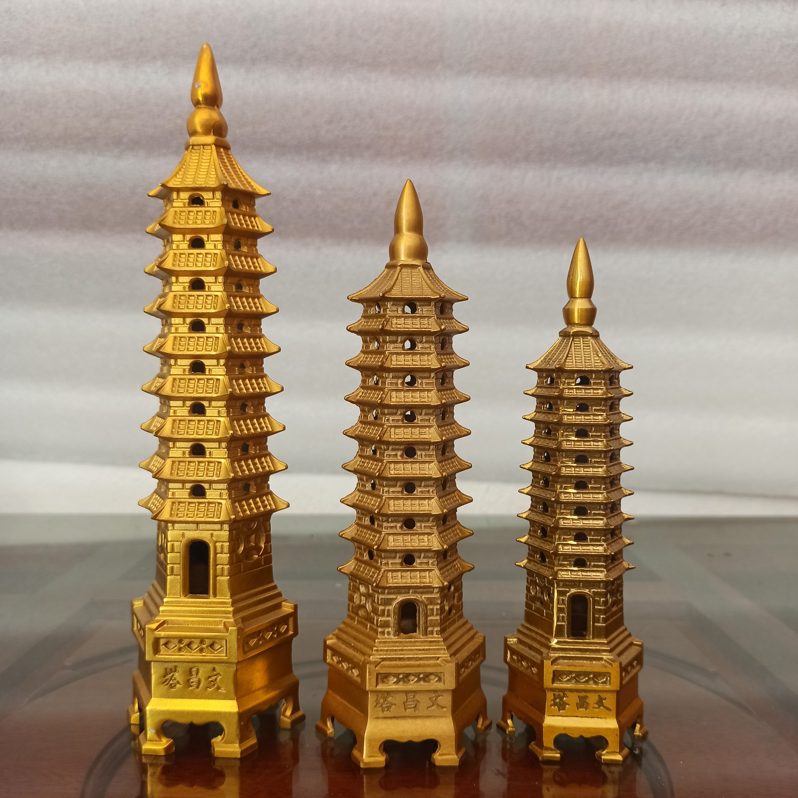 Tháp Văn Xương 9 Tầng Bằng Đồng Bày Bàn Học Hành Đỗ Đạt, Công Danh, Tháp Văn Xương phong thủy - Vật phẩm phong thủy