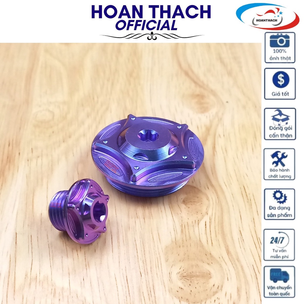 Bộ Ốc Mâm Lửa Gr5 Titan Tím dùng cho dòng xe máy SP001154