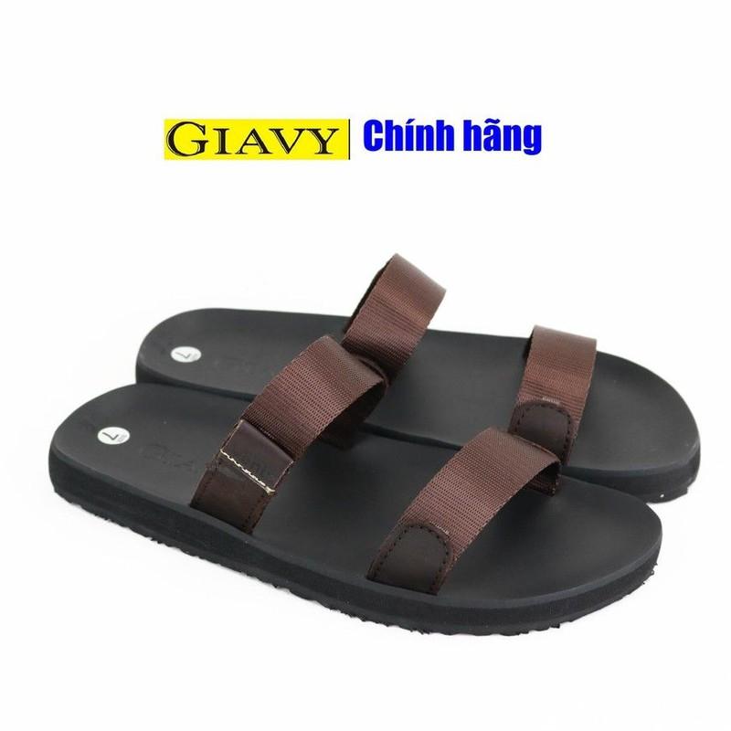 Dép nữ Giavy quai 2 dây ngang K411