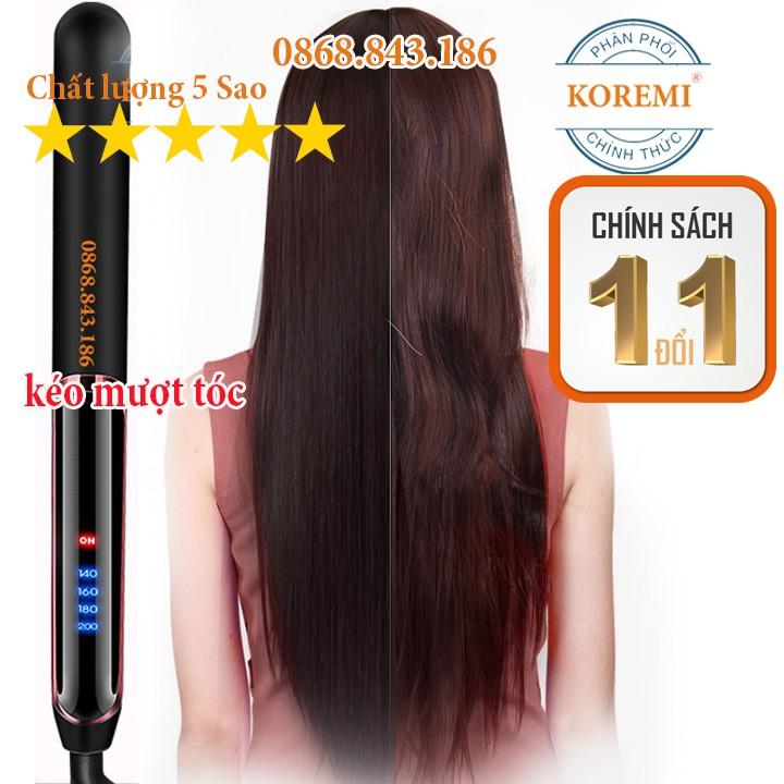 Máy kẹp tóc, duỗi tóc đa năng Uốn, Cúp HoT 2020 Koremi
