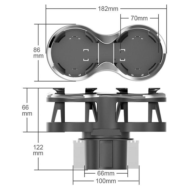 Khay Để Đồ Uống Cao Cấp Trên Xe Ô Tô - HT