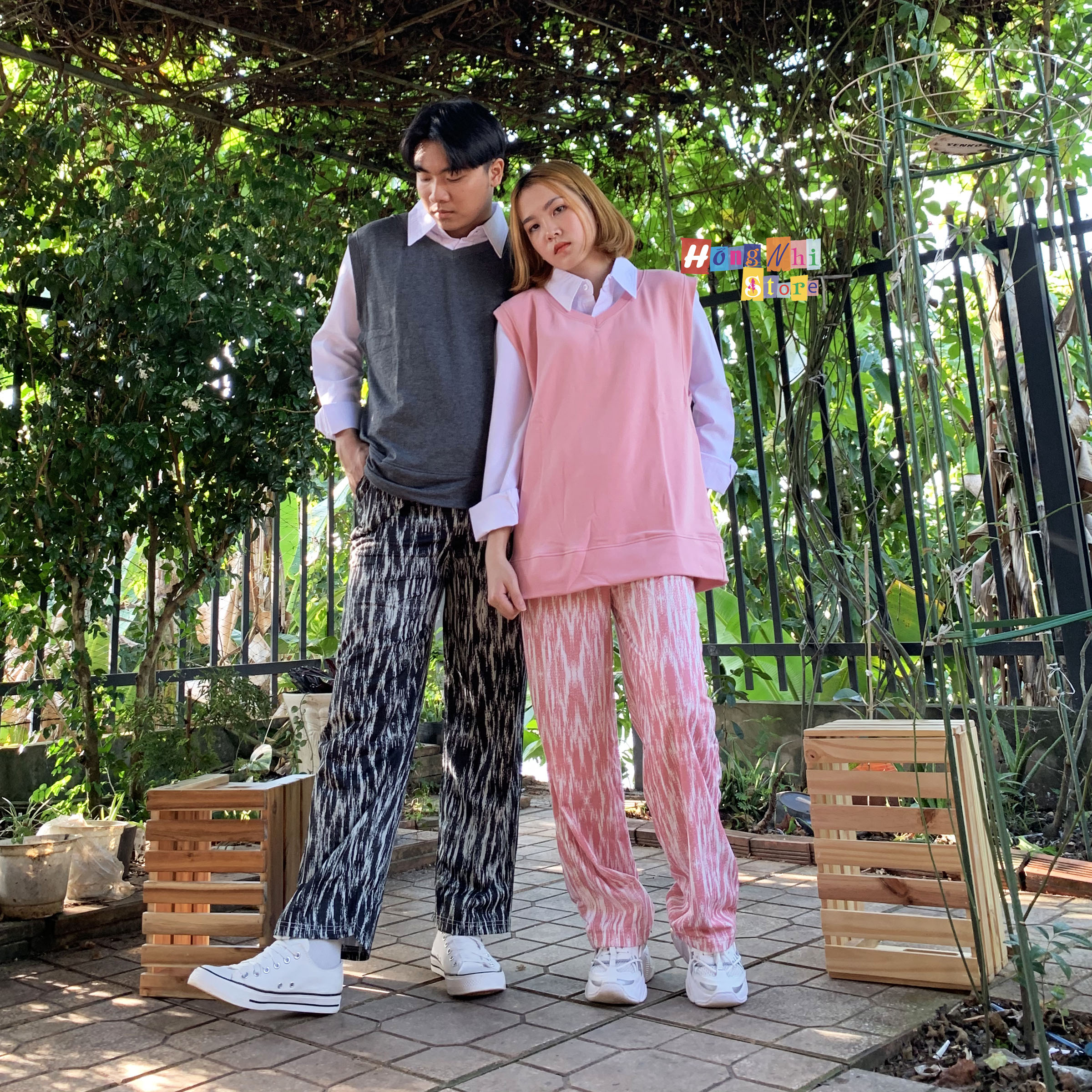 Áo Gile Trơn Sát Nách Cổ Tim Màu Trắng Gile Basic Ulzzang Unisex - MM