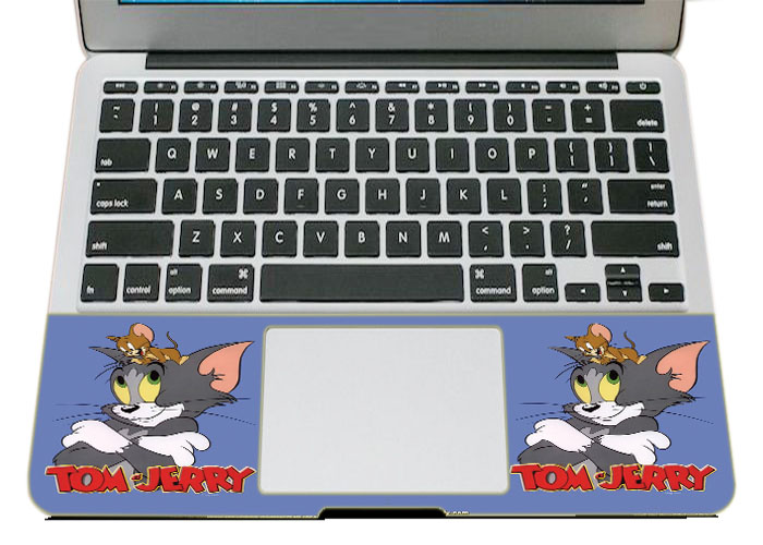 Miếng Dán Skin Trang Trí Mặt Ngoài + Lót Tay Laptop Hoạt Hình LTHH - 814