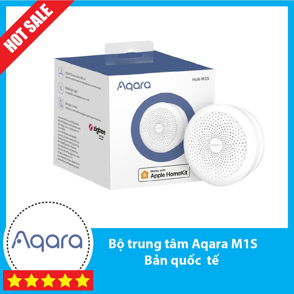 Bộ điều khiển trung tâm Aqara Hub. Zigbee hỗ trợ Homekit Apple Aqara Hub M2 / M1s. Bản quốc tế