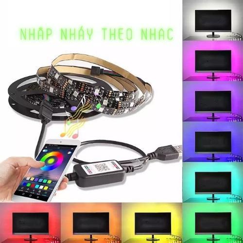 Đèn led tiktok, 16 triệu màu, điềukhiển app, dây led bọc silicon chống nước,, decor trang trí phòng