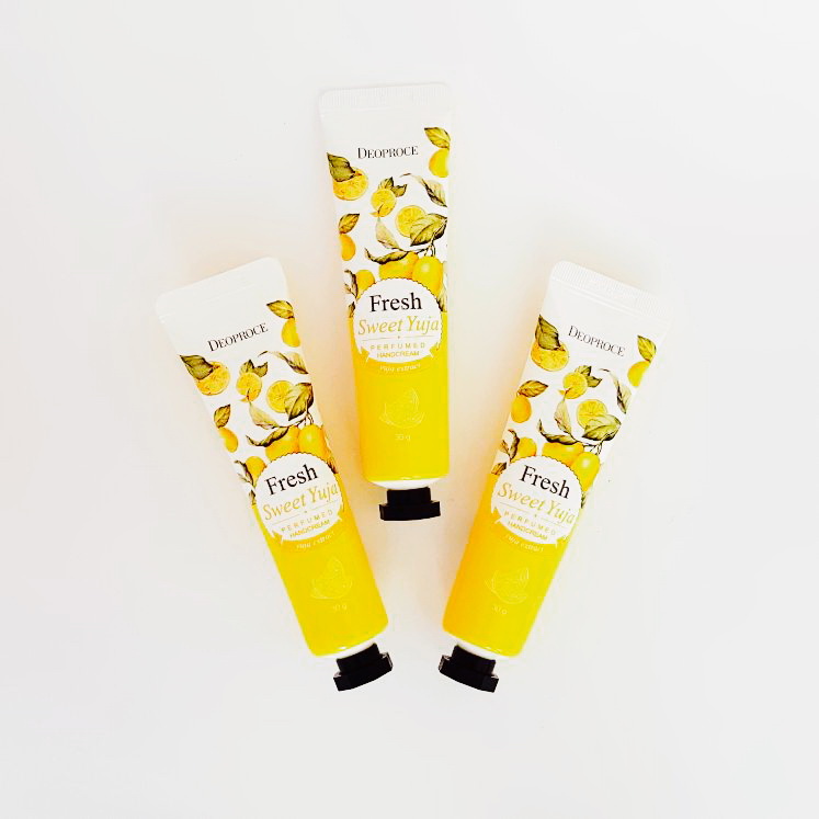 Kem dưỡng da tay Deoproce Sweet Honey Yuja Perfumed Hand Cream 50g