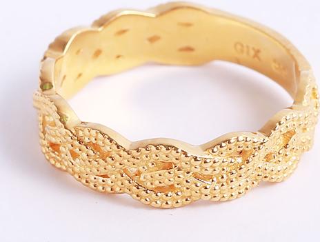 Nhẫn bạc nữ đơn giản đan hoa văn cao cấp Gix Jewel N25