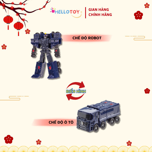 Đồ Chơi Mô Hình Lắp Ráp Xe Hơi Biến Hình HELLO CARBOT Mini Storm