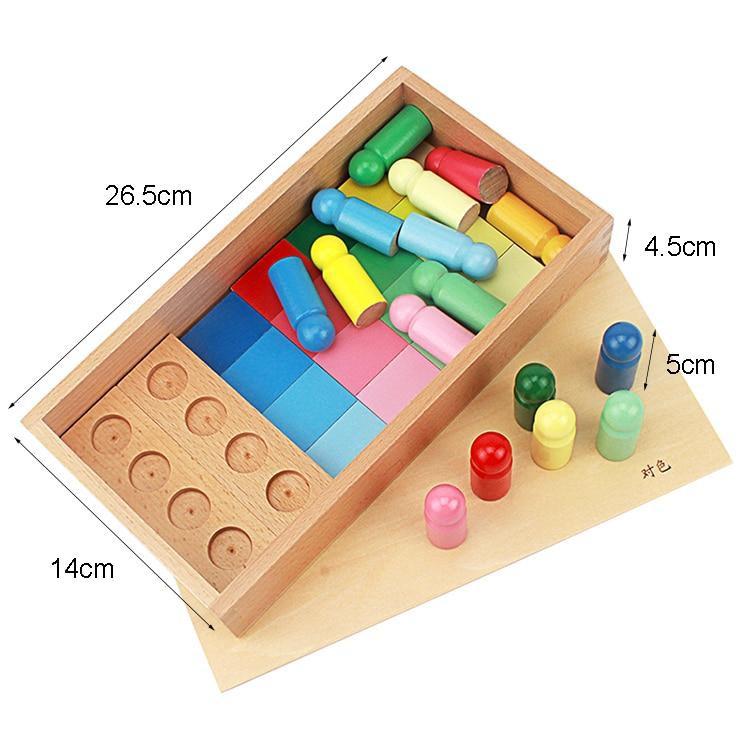 Bảng phân loại các cặp màu tương đồng Montessori