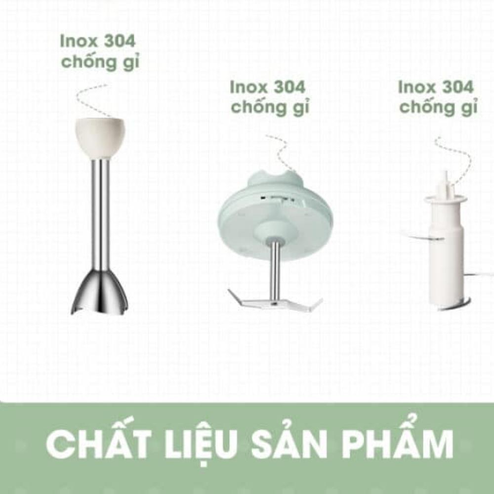 Bộ Máy Xay Sinh Tố Sothing Bear JBQ-B50E1 Đa Năng, Xay Ăn Dặm, Xay Thịt, Đánh Trứng Tiện Lợi- Hàng Chính Hãng