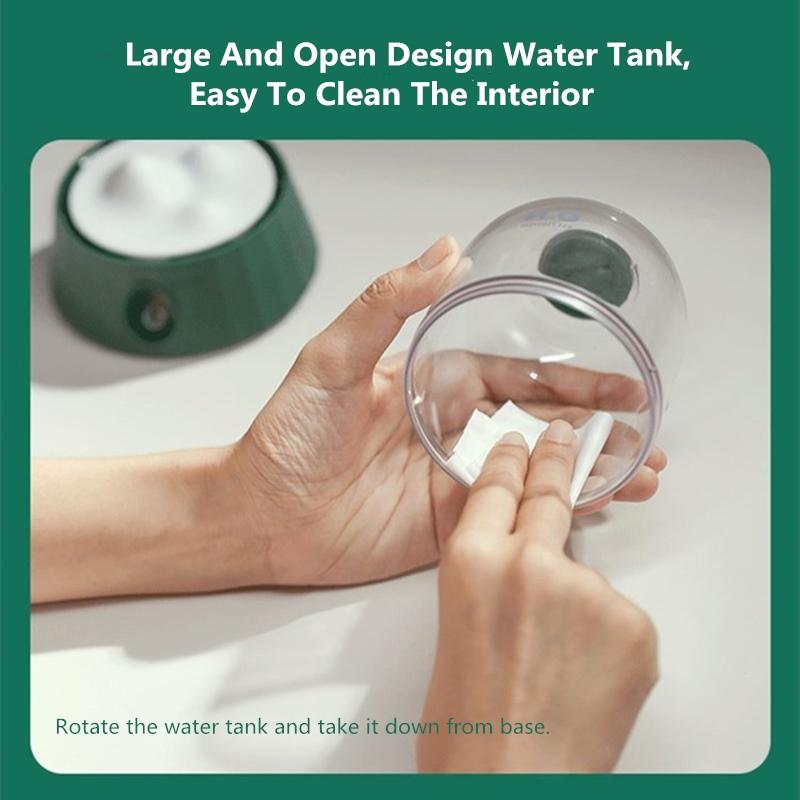 2000MAh Pin Sạc Máy Tạo Độ Ẩm Không Khí Di Động Không Dây Du Lịch USB Nước Máy Khuếch Tán Tinh Dầu Siêu Âm Thanh Máy Phun Sương Tạo Độ Ẩm Đèn Cho Quà Tặng