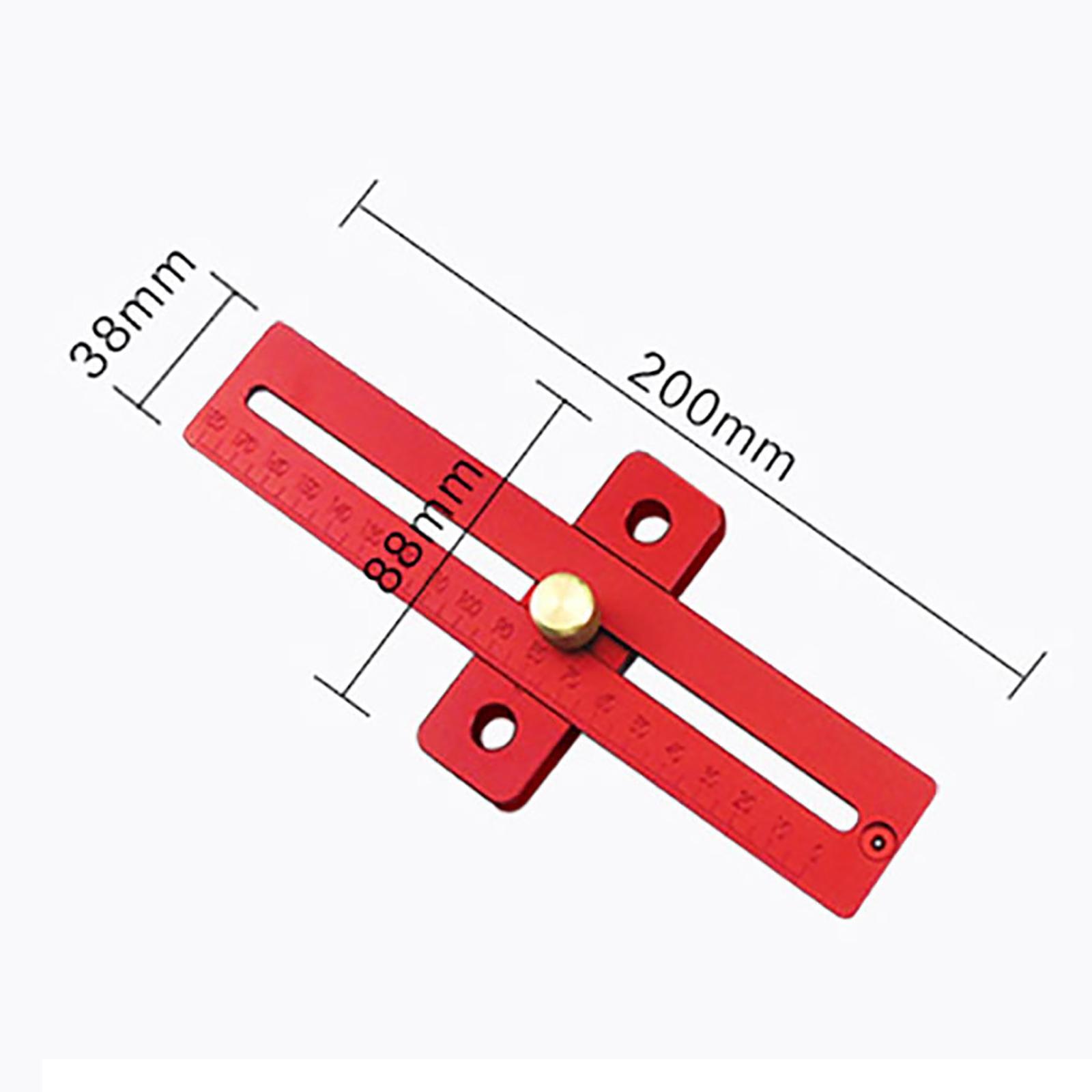 Precision Woodworking Scribe Ruler Gauge for Woodworking Measuring Carpenter