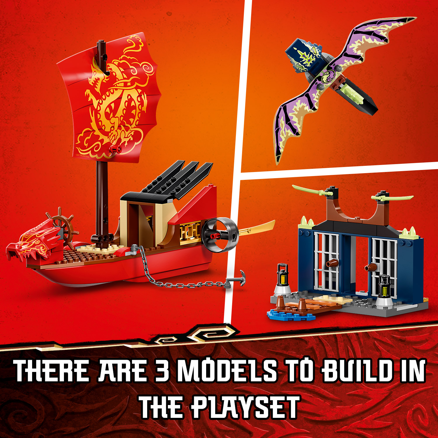 LEGO Ninjago 71749 Tàu chiến hạm bay Bounty (147 chi tiết)