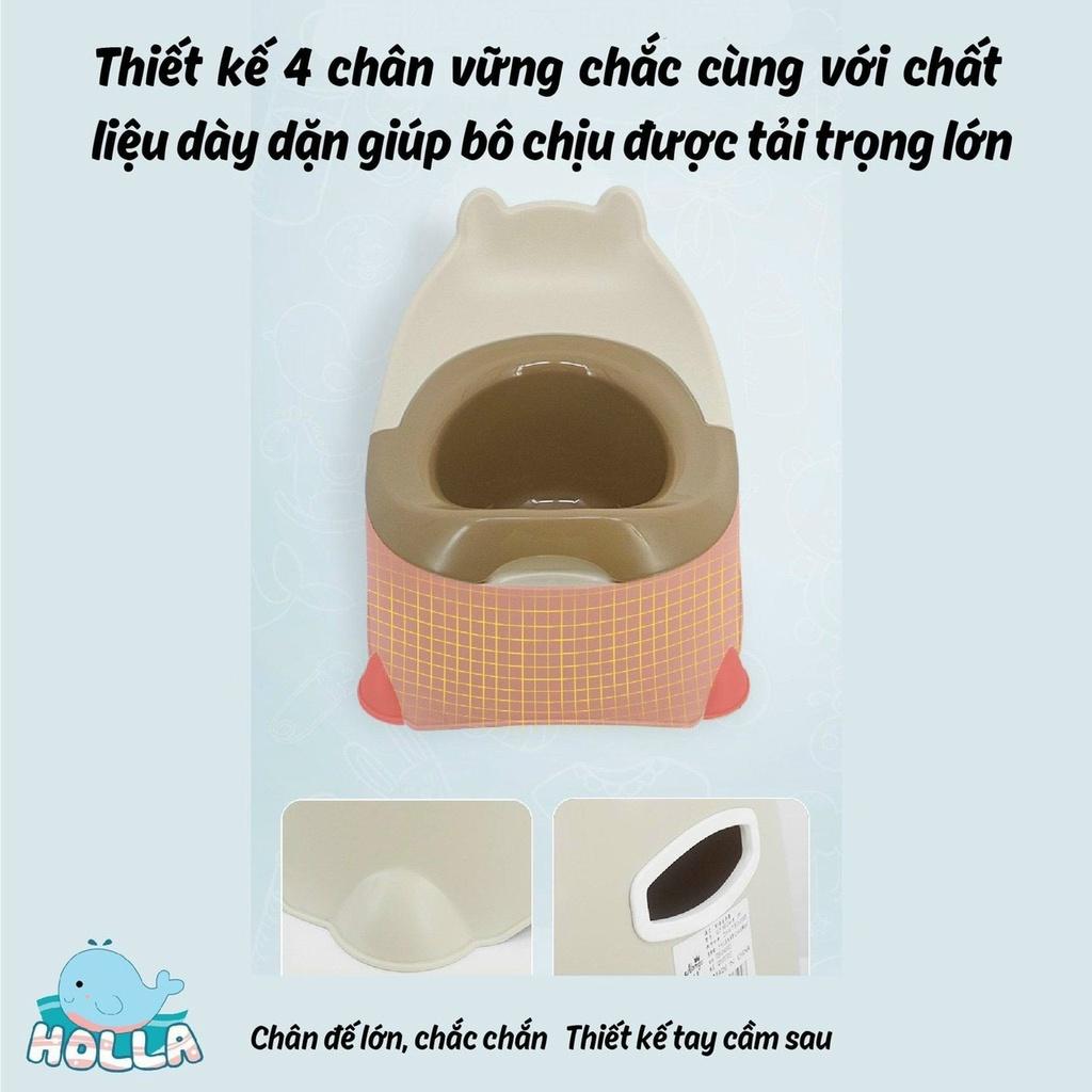 Bô Holla tập đi vệ sinh làm từ nhựa nguyên sinh an toàn cho bé, mã HL - 03145