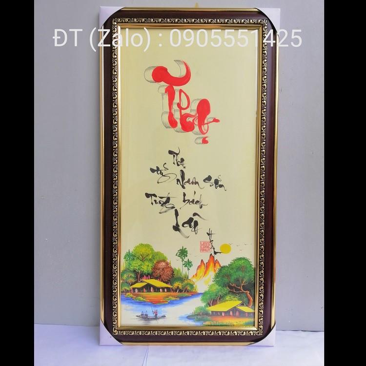 Bộ tranh thư pháp PHÚC LỘC THỌ. Quà tặng mừng thọ, mừng tân gia, khai trương.Quà tặng ông bà,cha mẹ
