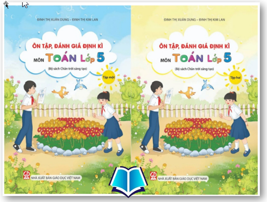 Sách - Ôn tập, đánh giá định kì môn Toán lớp 5 tập 1 + 2 (Bộ sách Chân trời sáng tạo)