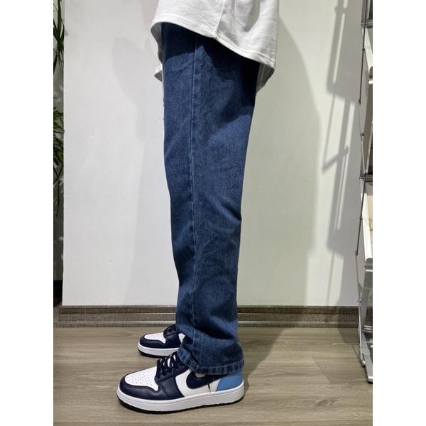 Quần Jeans Ống Rộng JC36 Xanh Đậm Trơn Lưng Thun