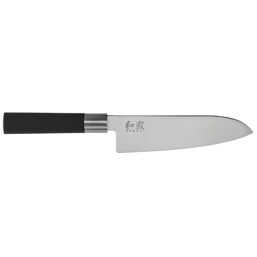 Dao Santoku KAI Wasabi Black - 16.5cm - Hàng chính hãng