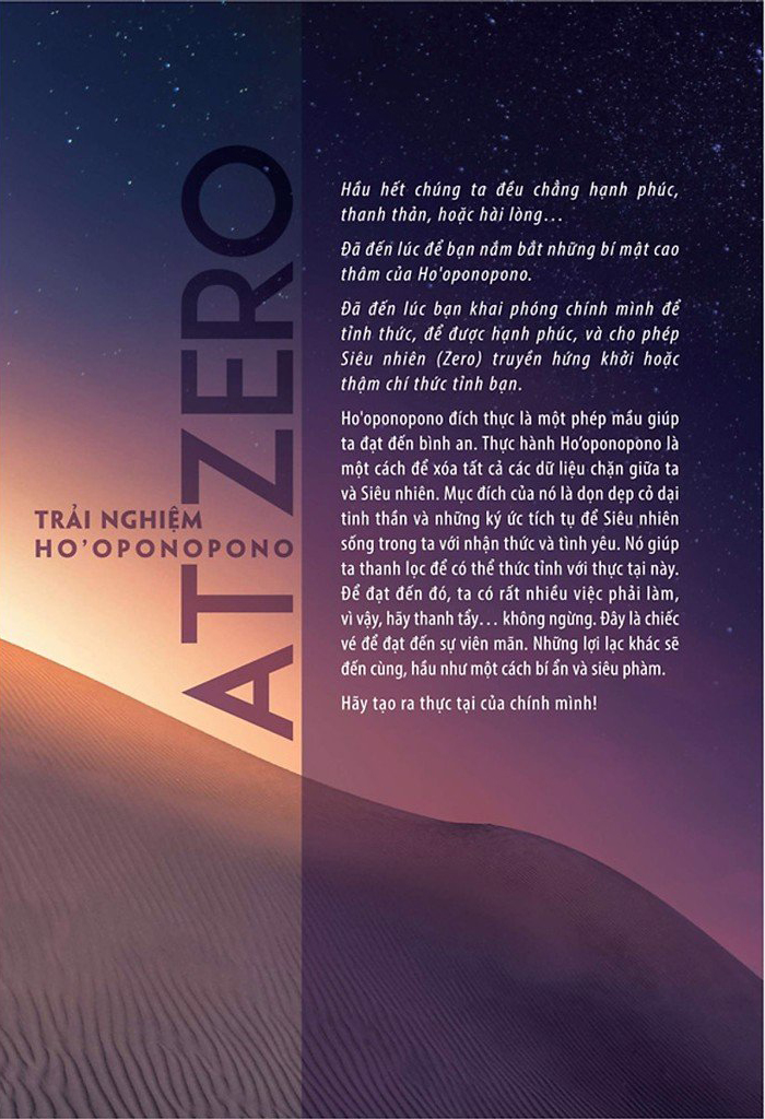 Trở Về Không - Trải Nghiệm Ho'oponopono