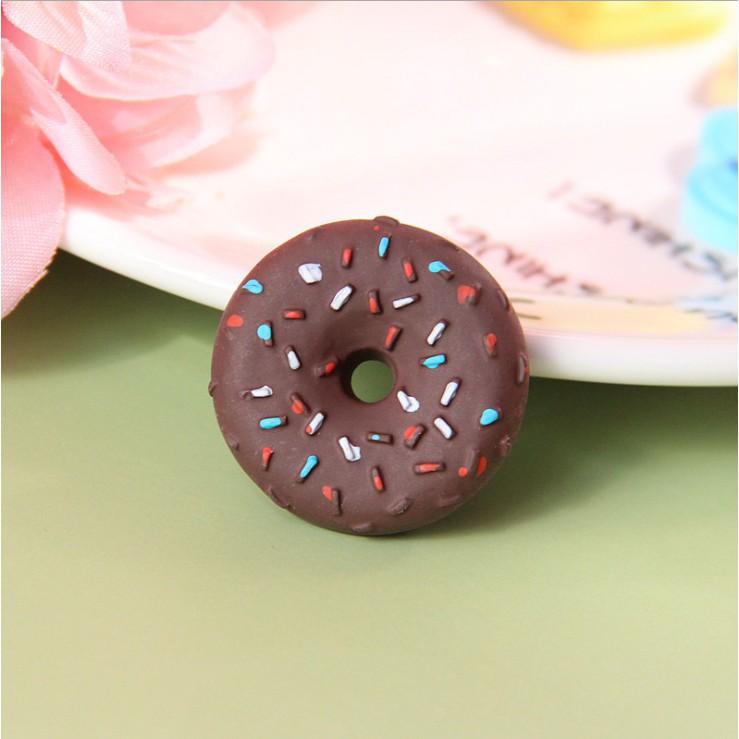 KHO-HN * Charm bánh donut rắc cốm đường cho các bạn trang trí vỏ ốp điện thoại, nhà búp bê, DIY