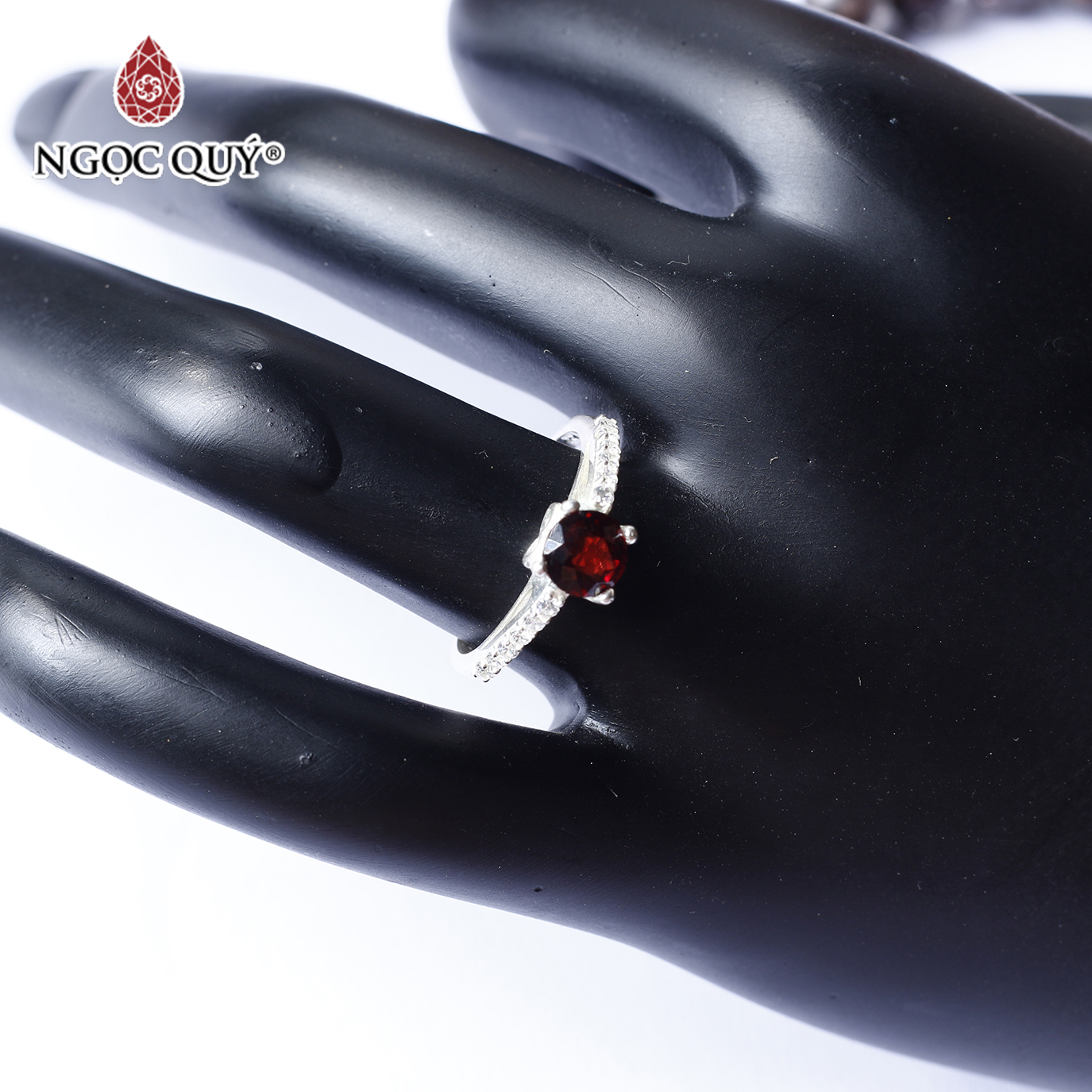 Nhẫn bạc nữ đá thiên nhiên - Ngọc Quý Gemstones
