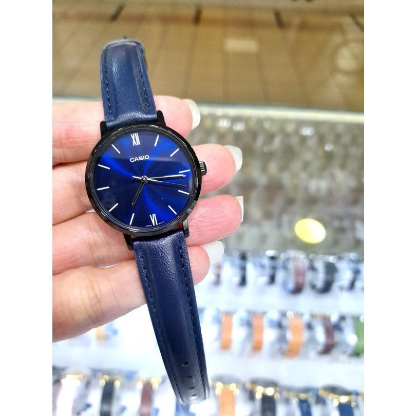 Đồng Hồ Nữ Dây Da Casio Standard LTP-VT02BL-2AUDF Chính Hãng - LTP-VT02BL-2A