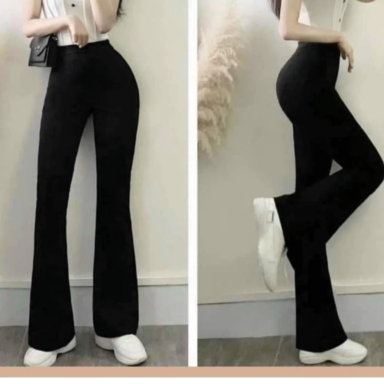 Quần ống loe nữ,Quần legging mặc bốn mùa, tôn dáng siêu xinh