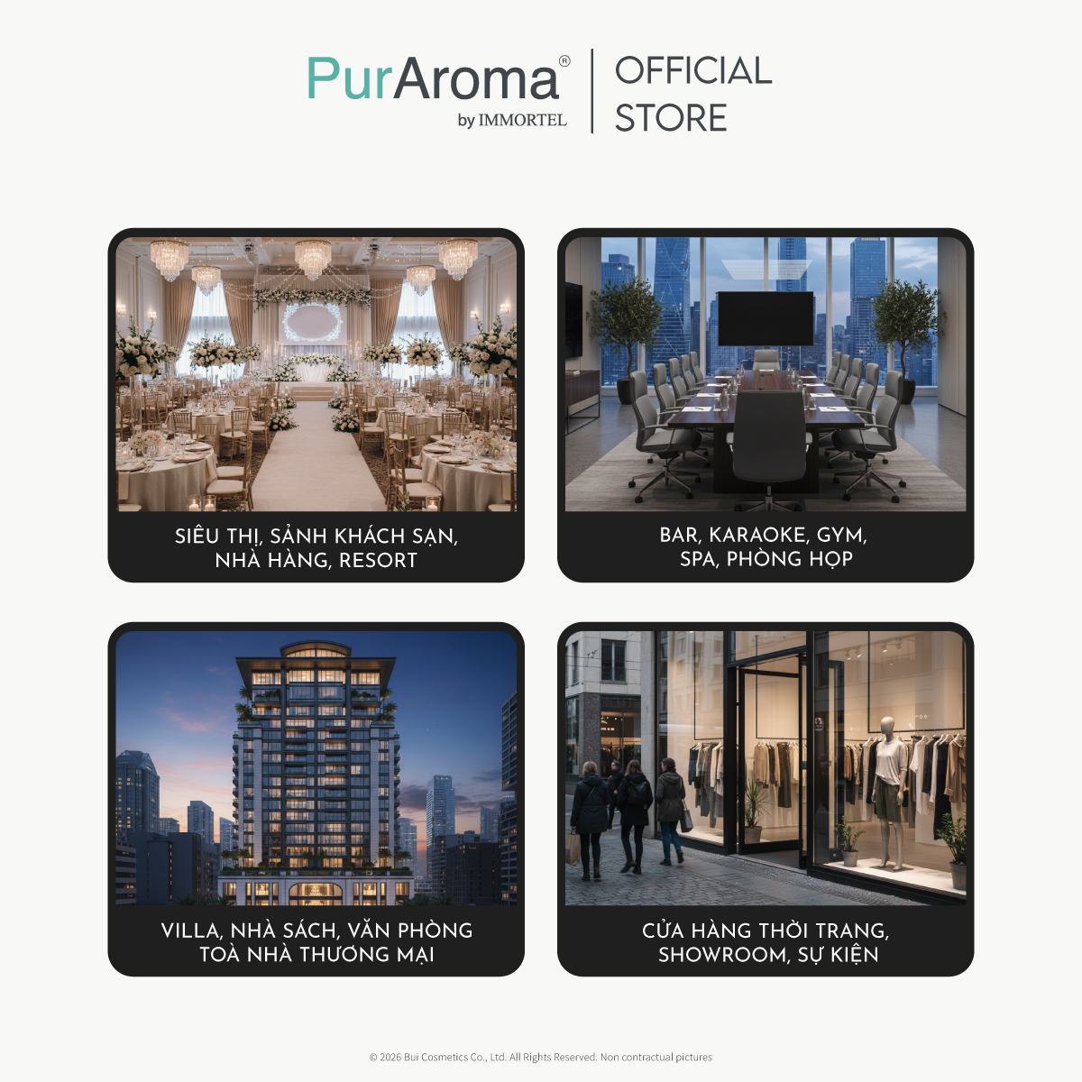 Máy Khuếch Tán Công Nghiệp PurAroma PRO 26W - Công Nghệ Phun Sương Lạnh Nano Siêu Mịn