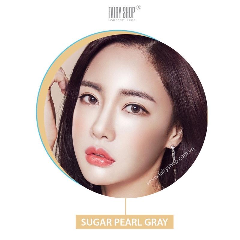 Kính Áp Tròng Sugar Pearl Gray cao cấp 14.0mm - Kính Áp Tròng FAIRY SHOP CONTACT LENS độ 0 đến 6