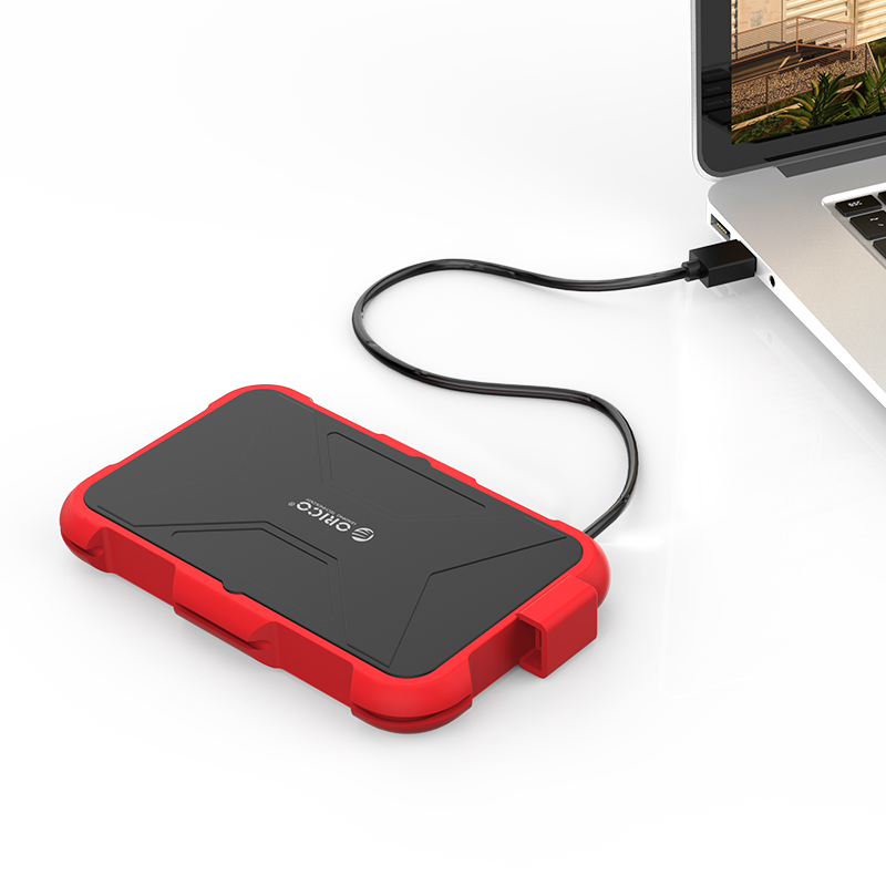 Hộp Đựng Ổ Cứng Di Động HDD Box ORICO 2769U3 ( Màu đỏ) USB3.0/2.5 Nhựa ABS+Silica gel Hàng Chính Hãng