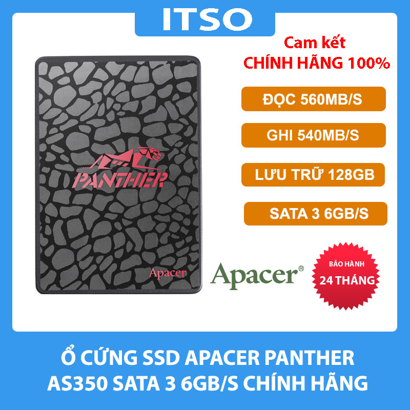 Ổ cứng SSD Apacer 128GB AS350 SSD 2.5″ SATA III - Hàng chính hãng