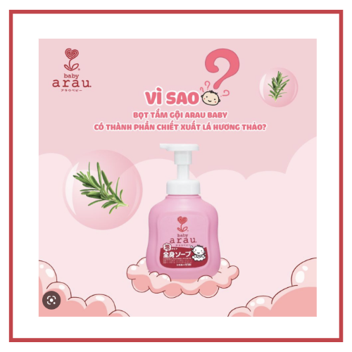 Sữa Tắm Gội Arau Baby 450ml Nhật Bản - sản phẩm cho bé