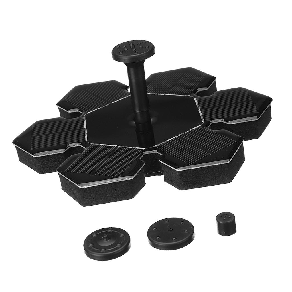 Solar Panel Powered Submersible Fountain Garden Pond Water Pump