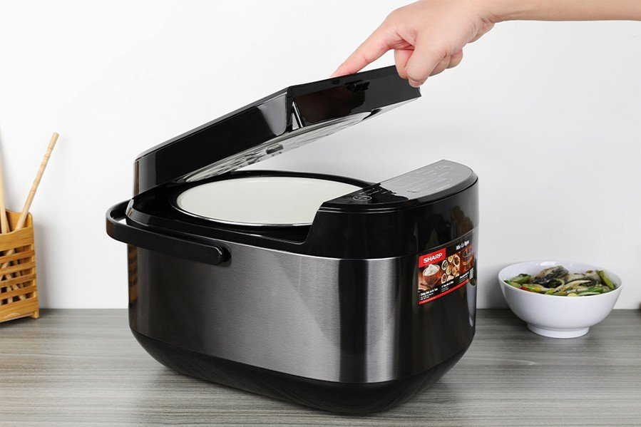 Nồi cơm điện tử Sharp 1.8 lít KS-COM194EV-BK - Hàng Chính Hãng