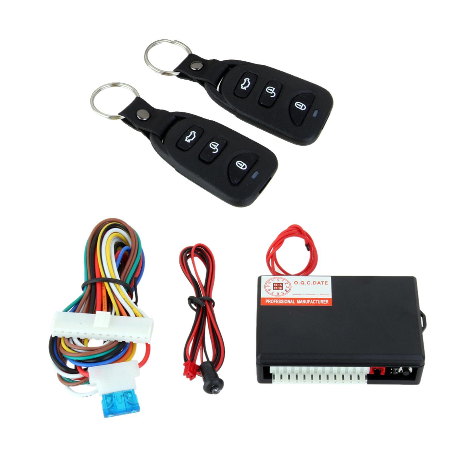 Car Remote Central Kit Door Lock Vehicle  Entry System Set