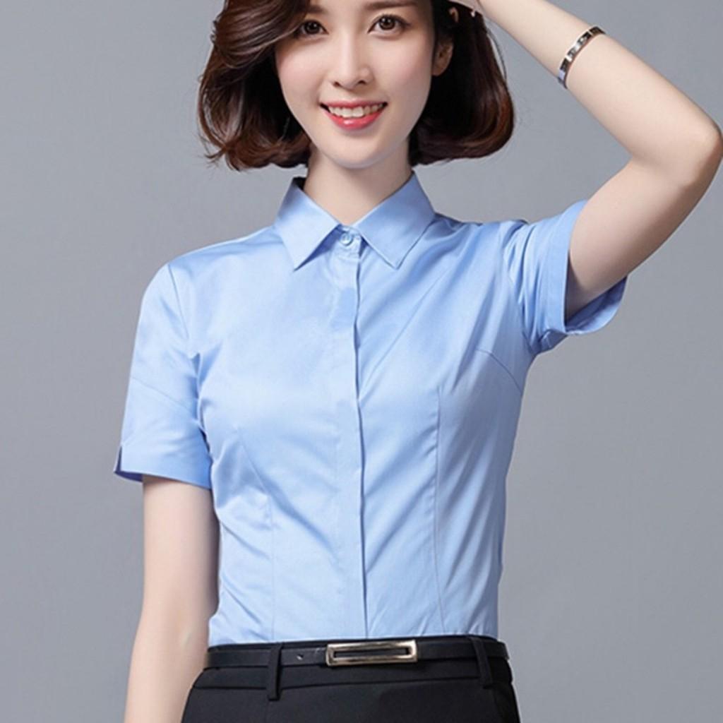 Áo Sơ Mi Nữ Ngắn Tay Công Sở Thời Trang PONIVA