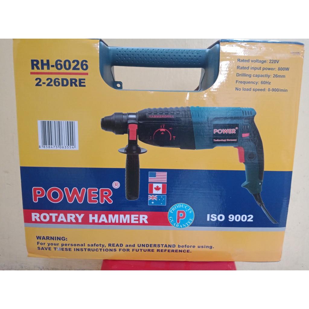 Máy khoan bê tông Power RH6026 chuyên nghiệp