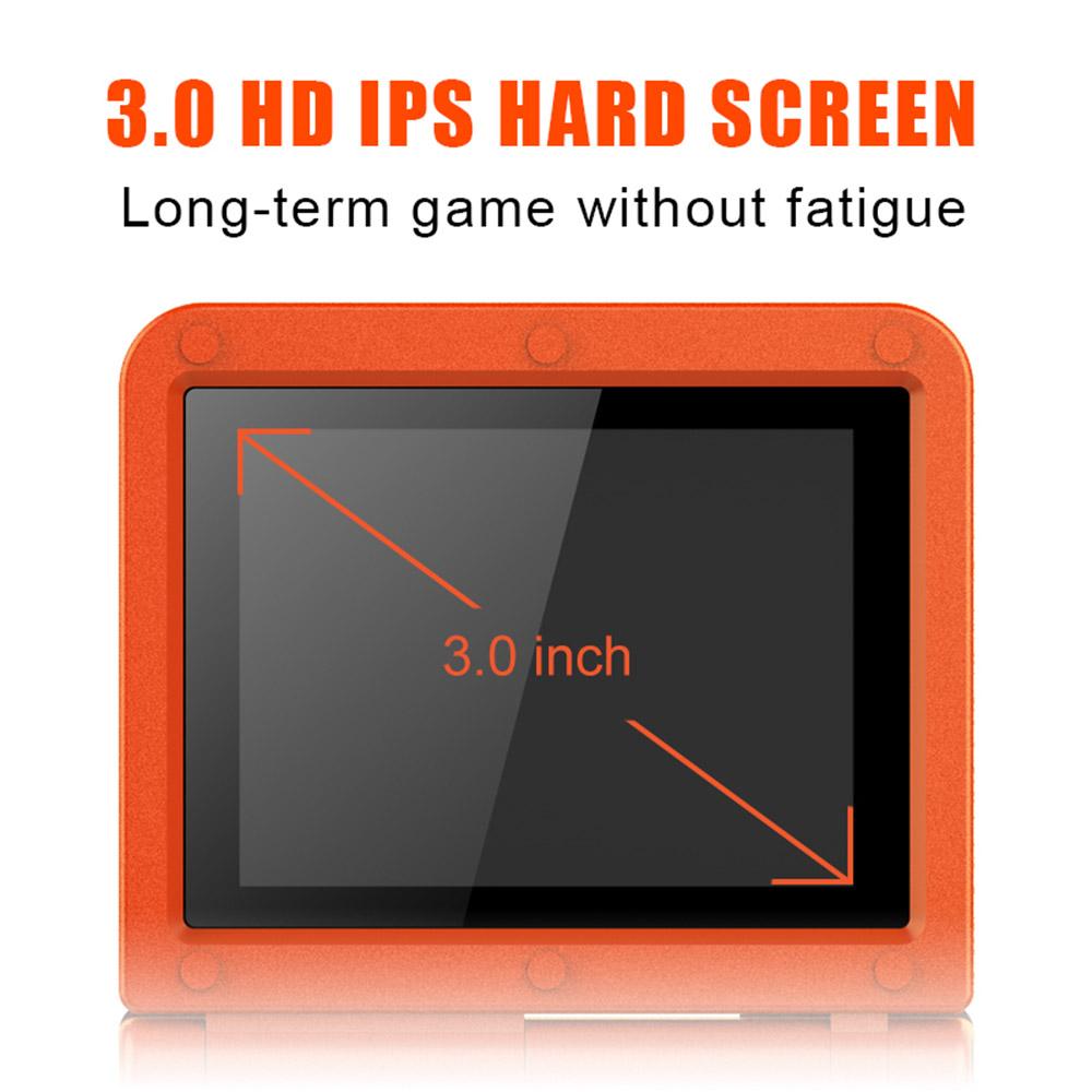 Flip Handheld Console 3-inch IPS Screen Open System Game Console with 16G TF Card Built in 2000 Games Portable Mini