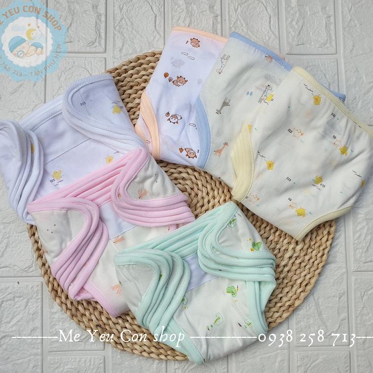 (3-8kg) SET 5 TẢ VẢI DÁN CHO BÉ SƠ SINH- Hiệu CÚN CON Sweeties