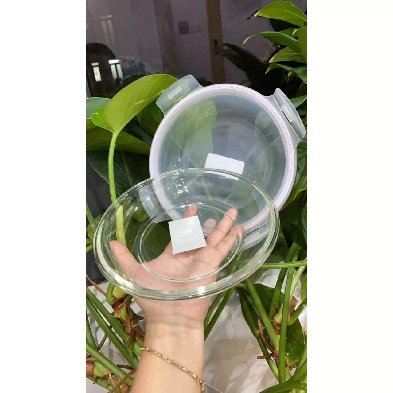 Hộp Thủy Tinh Chịu Nhiệt Cao Cấp Nắp Vòm LLG883 18cm
