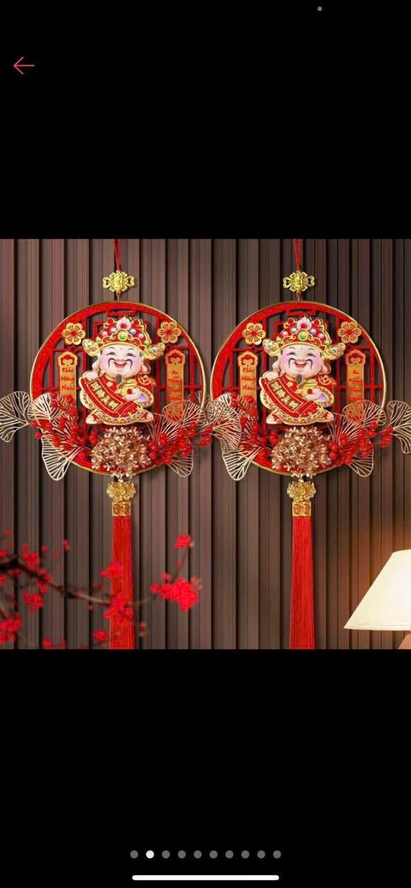 Dải Treo Thần Tài Lắc Đầu Gọi Tài Lộc, Liễng Thần Tài Tết Cầu May Mắn, .Đồ Trang Trí Tết Nhiều - Hàng Loại 1.  CHính Hãng MINIIN