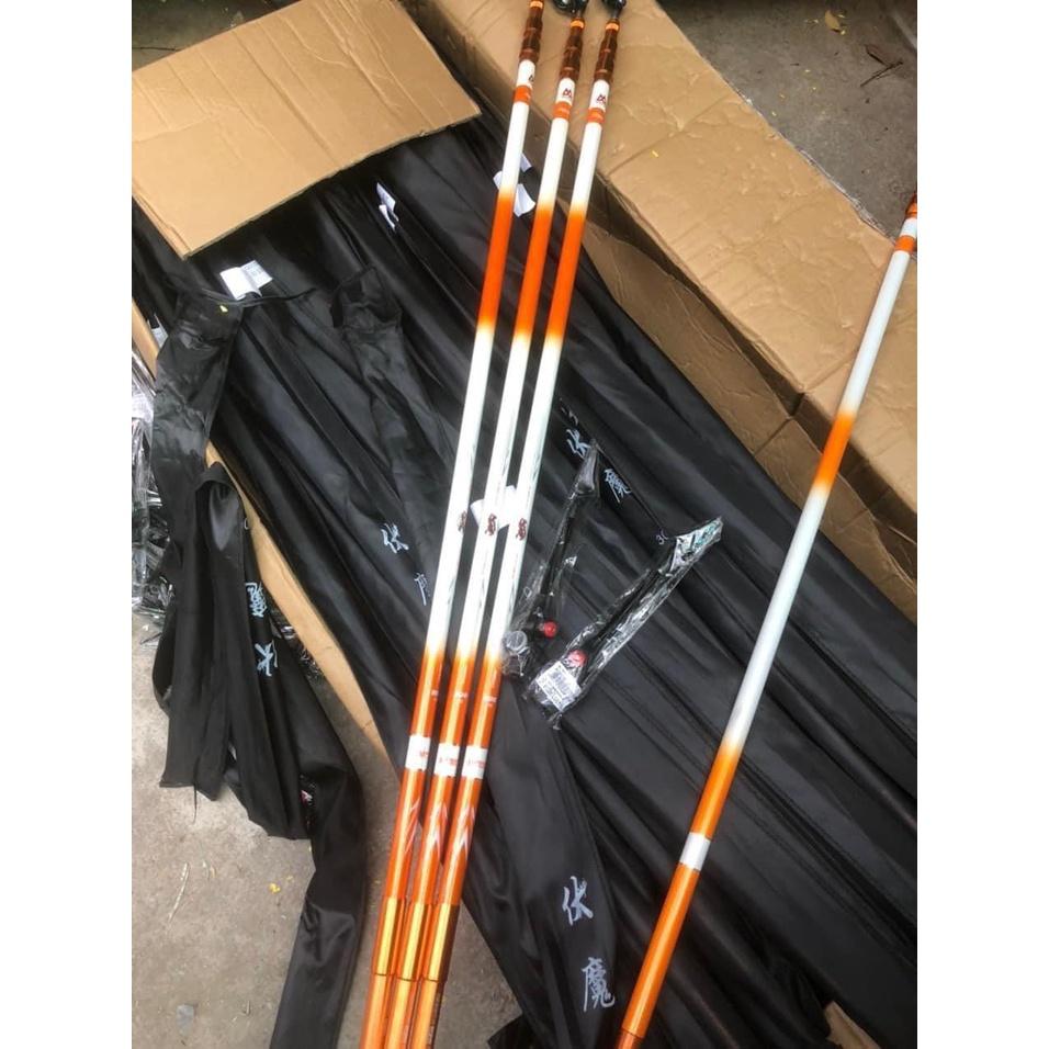Gác cần săn hàng MC 20H bản Tím và Cam Chống cần carbon cao cấp chịu tải lớn Đồ Câu Việt Bắc