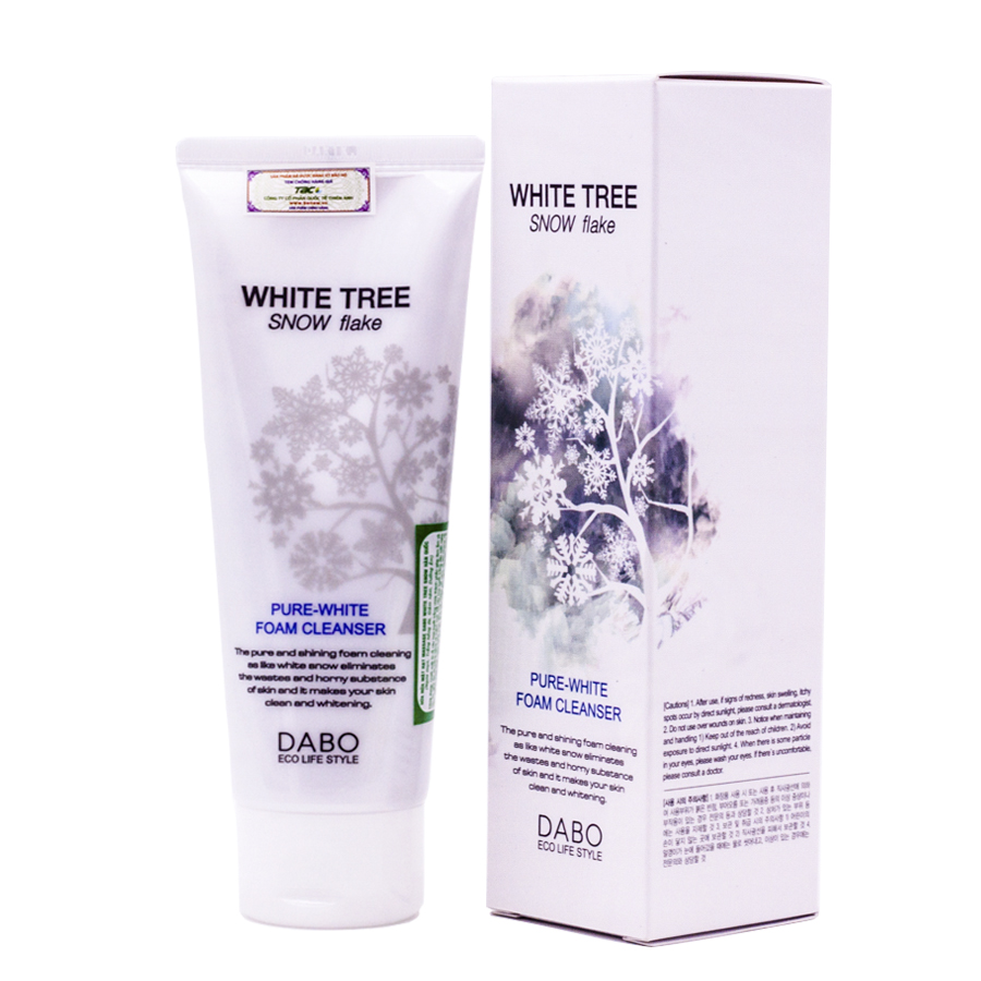 Sữa rửa mặt Cây Tuyết Trắng Dabo Hàn Quốc có hạt Massage Dabo White Tree Snow Flake
