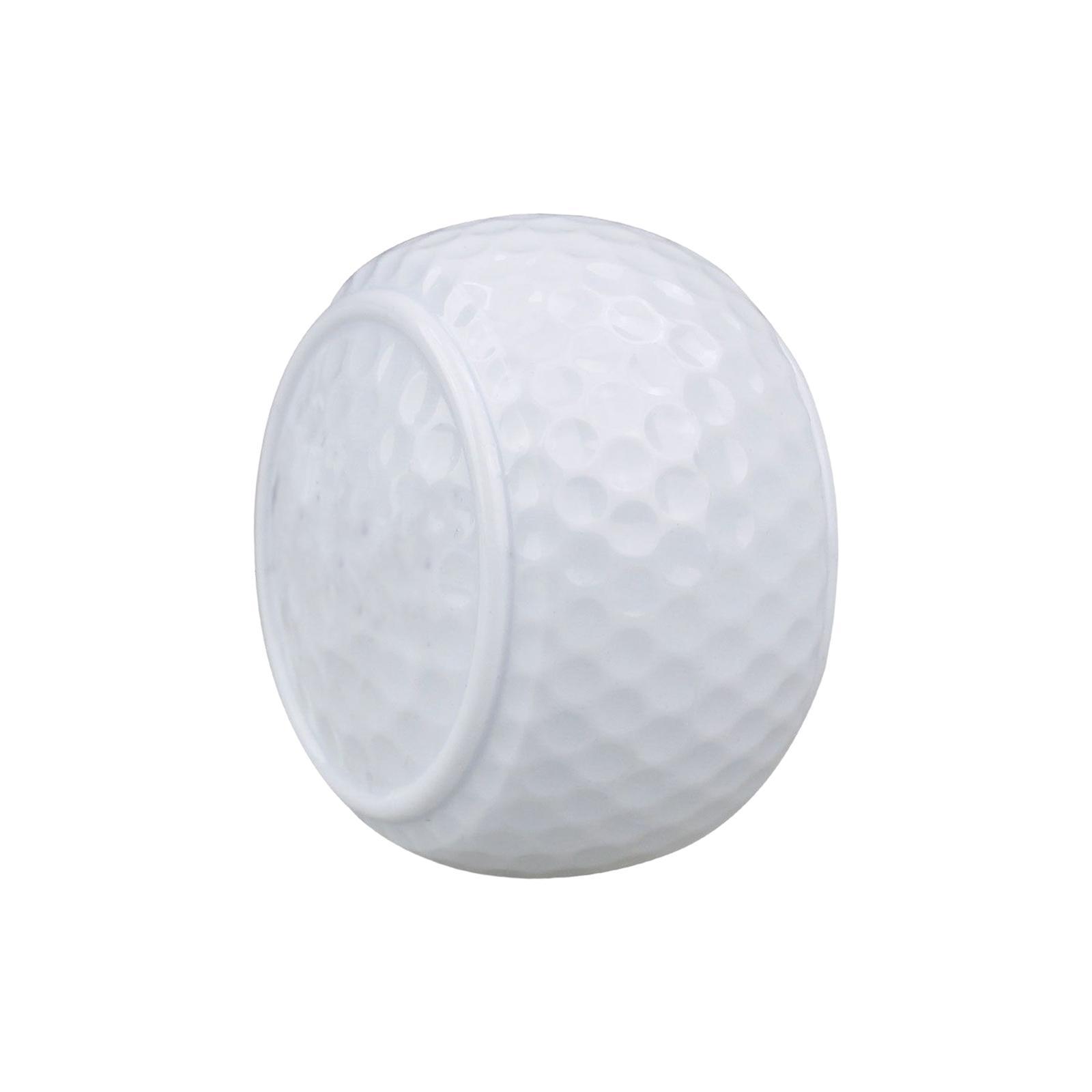 Synthetic Rubber Flat Golf Ball Practice Balls Swing Training Aid Golf Equipment Putting Trainer for Indoor Outdoor Beginner Practice Green