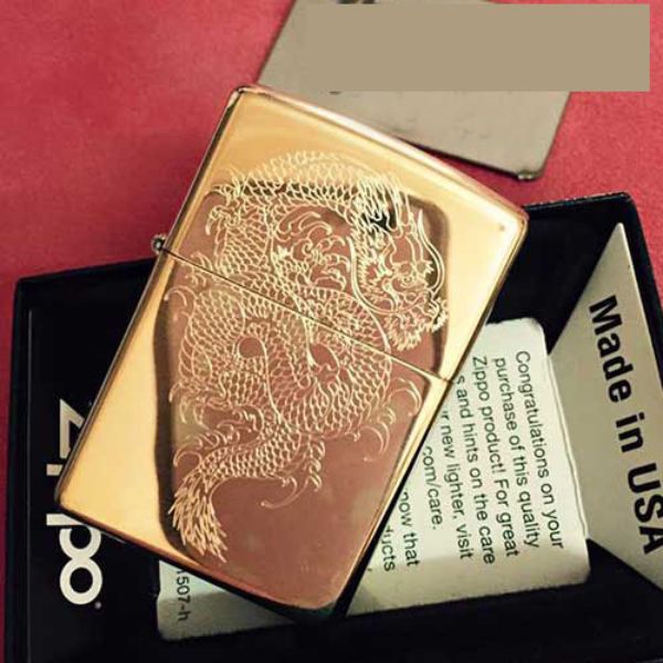 Bật Lửa ZIPPO KHẮC RỒNG 37– ZIPPO 254B.R37