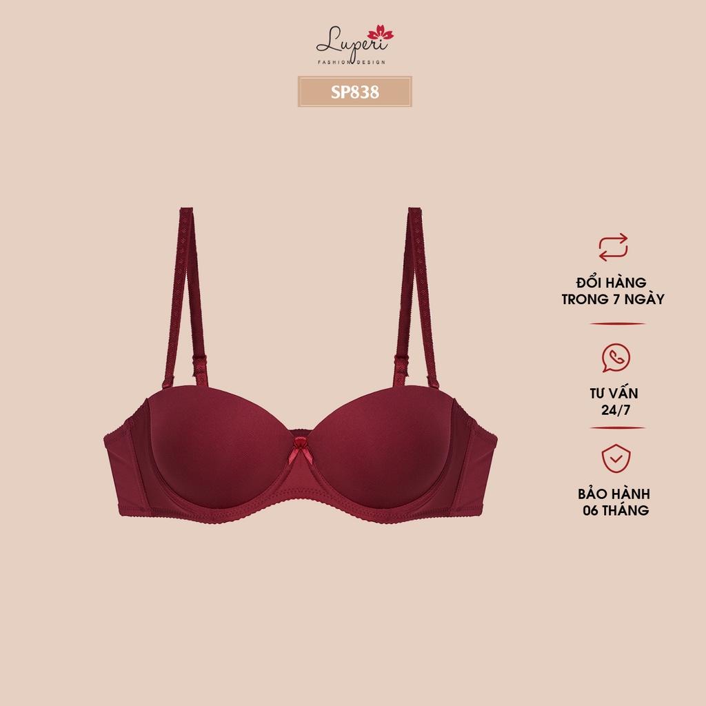 Áo Lót Nâng Ngực Nữ Cao Cấp LUPERI SP838 Có Gọng Đệm Siêu Đẩy Dáng Quả Ngang Dây Rời Tiện Lợi Bản 2 Móc Chắc Chắn